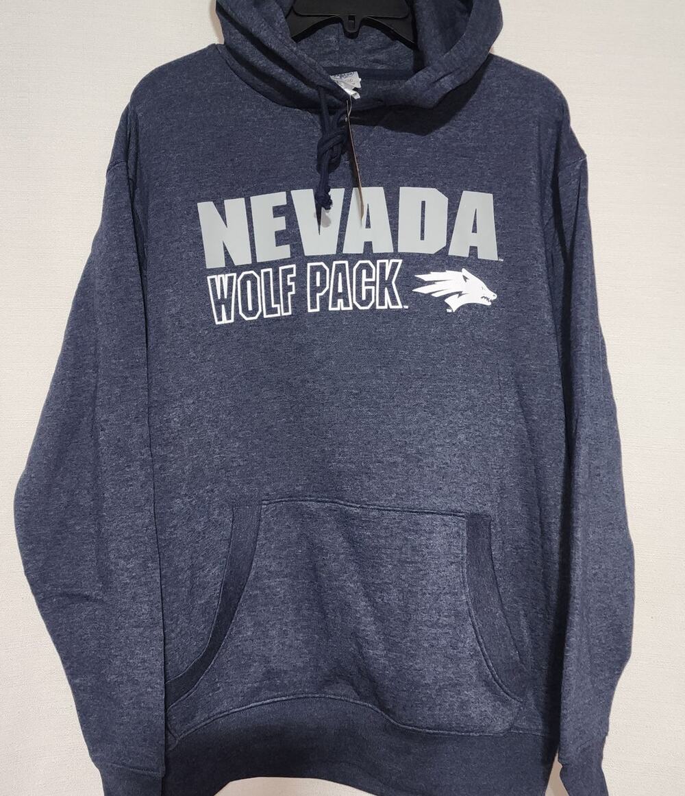Nevada wolf men's blue hoodie medium